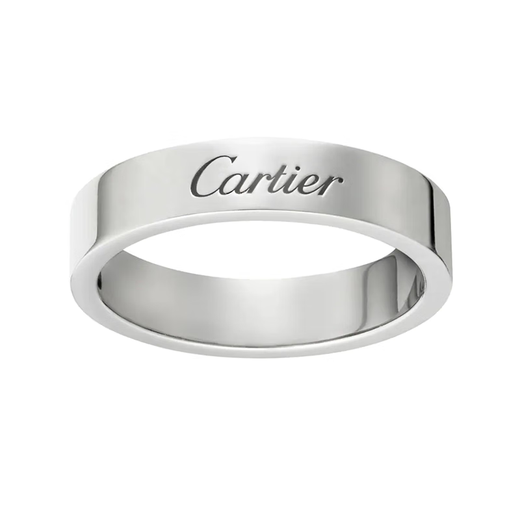 Cartier ring Cartier CDE series wedding ring for men and women, 4 mm wide B4098000 18K rose gold 61