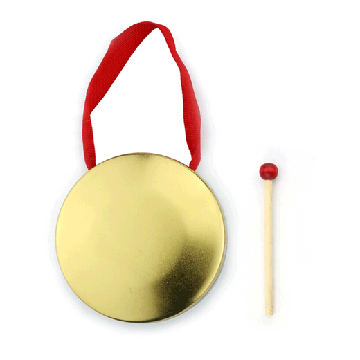 铜镲儿童三句半道具铜锣鼓镲套装幼儿园打击乐器铜擦3句半 大擦(直径12厘米)铁合金镀铜