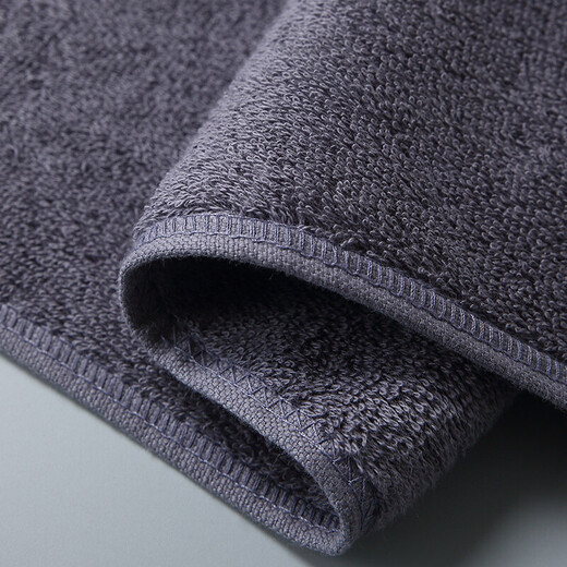 Xuelun'er five-star hotel towel and bath towel gift box 3-piece set, pure cotton, extra thick and highly absorbent, smoky gray