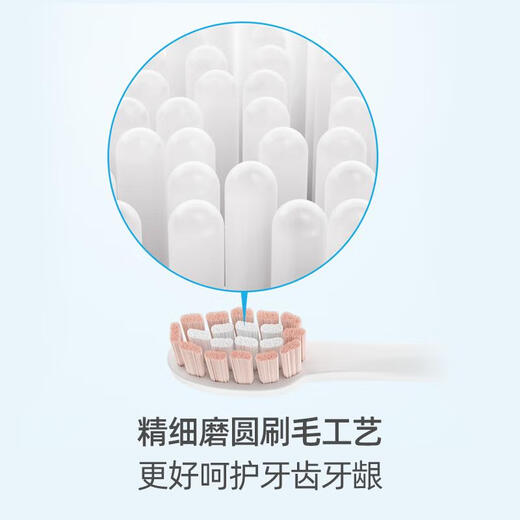 FLYCO Electric Toothbrush Head Compatible Model FT7105/FT7106/FT7205 TH01 Ice Crystal Blue 1 Pack