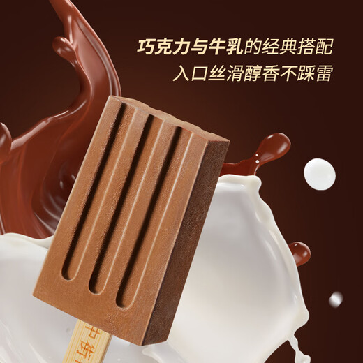 Zhongjie 1946 Chocolate Ice Cream Light Pack 50g*10 Sticks Children's Ice Cream Chocolate Flavor