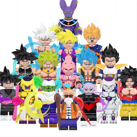 Feile Lego compatible avec les blocs de construction Dragon Balls Sage Sage Sun Wukong Buou pour enfants 1 juin Toys Sun Wukong-2694 (avec plaque de base)