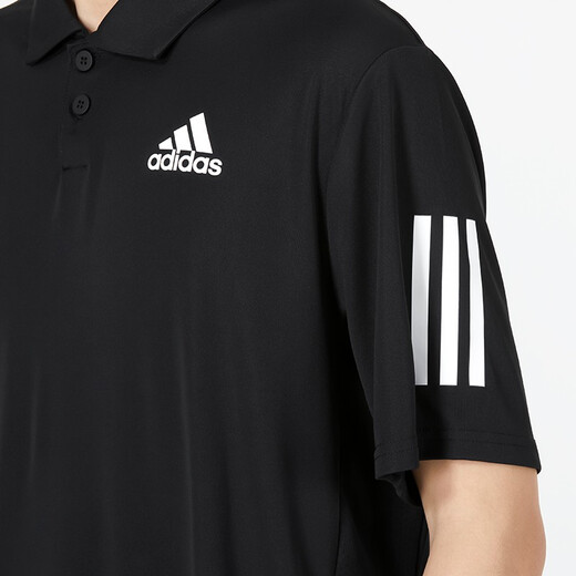 阿迪达斯 （adidas） polo衫男短袖t恤2023夏季新款运动速干t恤商务翻领半袖男士t恤 HB6224双扣polo领 M 175/96A