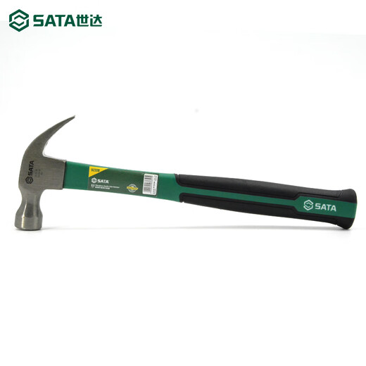 Shida Tools fiber handle claw hammer iron hammer small nail hammer woodworking multifunctional all-in-one hammer pure steel hammer 92321 (wooden handle claw hammer 0.5 pounds)