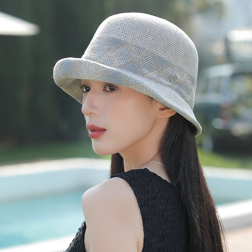 香雪羽秀太阳帽子女薄款夏季2025新款赫本风时尚礼帽百搭出游遮阳帽女防晒 米色 56-58cm
