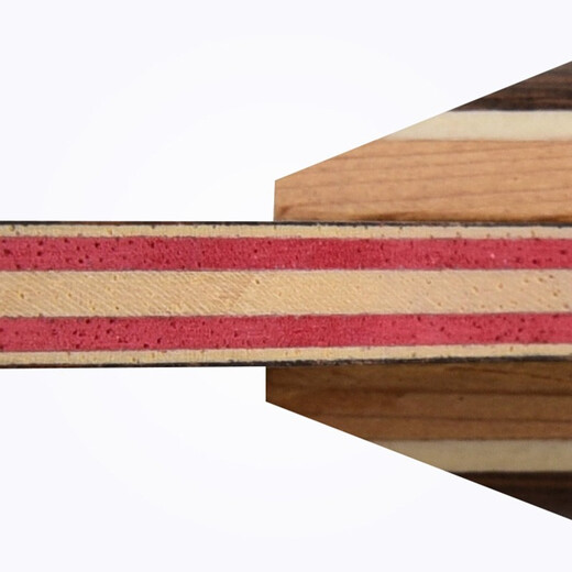 银河 乒乓球底板乒乓球拍横板横拍 紫龙D-607黑檀七 附拍套