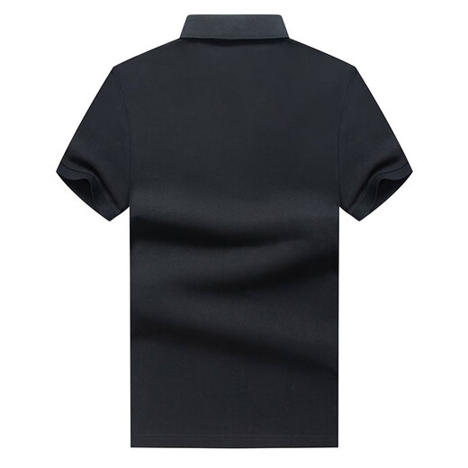 Camiseta de algodón de algodón de algodón de Limeng (Limeng) para hombres y mujeres, la misma solapa de algodón de color sólido, camisa t-manga T moderna xl
