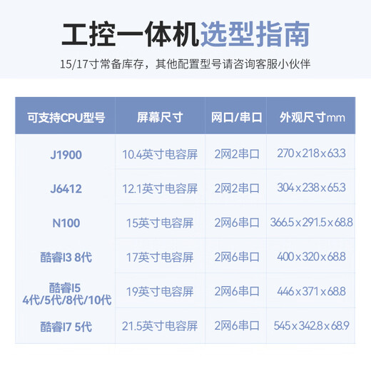 研勤工控一体机12.1/15/17寸工业平板电脑触摸屏IP65防尘防水电容触控J1900工业显示器人机界面 15英寸电容屏/J6412CPU 8G内存/512G固态硬盘