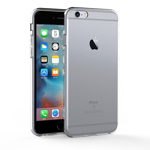 ESCASE Apple 6/6s mobile phone case iPhone 6s protective case Full-inclusive scratch-proof and anti-fall soft shell Transparent craftsmanship feel suitable for Apple 6/6s transparent