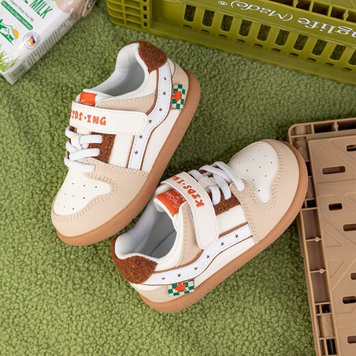 Kids.ing Kedi Star Toddler Shoes 2 Stage Spring and Autumn Style for Boys and Girls 1-4 Years Old Baby Functional Shoes Soft Sole Children's Sports Shoes Brown-Caramel F1 26.5 Suitable for Feet Length 15.6-16.0cm
