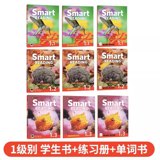 Original importée nouvelle version Smart Reading123456 Niveau d'étudiant Manuel d'étudiant E-Future English's English Lighttenment Winter and Summer Vacation Vacation Cours de lecture à court terme Pour améliorer l'accumulation de mots Reading et écriture de lecture