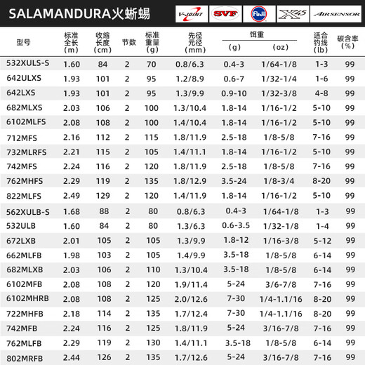 达亿瓦（DAIWA）【官方直销】达亿瓦21新品SALAMANDURA火蜥蜴路亚竿钓鱼竿高碳轻 682m LXS（中软调2.03米直柄）