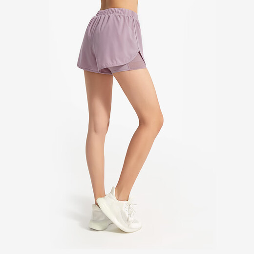 Keep 运动短裤速干防走光训练健身裤跑步瑜伽服外穿夏女显瘦13385 海雾紫 M