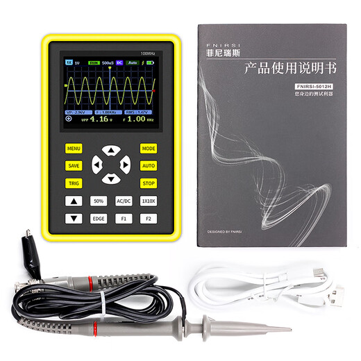 FNIRSI-5012H Digital Osciloscopio Hommasco pequeño Mini osciloscopio Tabla 100MHz ancho de banda de 500 ms de muestreo chino