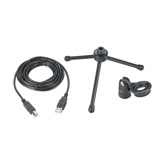 铁三角ATR2500USB 指向性电容USB麦克风电脑轻松连接直播K歌录音配音专业话筒