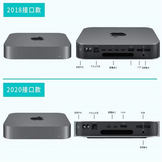 Apple Mac mini Apple mini host de segunda mano nuevo chip M4/M1/M2 Pro escritorio host pequeño edición de video y edición de fotografías diseño de oficina 24 modelos de chip M4 (10+10) 16+256G 95% nuevo