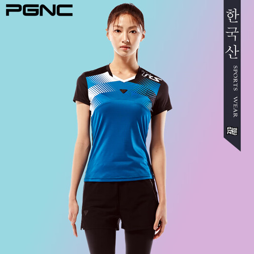 PGNC佩极酷羽毛球服新款韩国运动服FST583春夏季男女短袖速干透气 女套装FST-683+FTP-244 S
