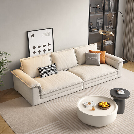 
Dipu Cream Style Technology Cloth Sofa Living Room Simple Small Apartment Extra Large Sit Deep Direct Cat Crack Sailboat 671 Sofa 1.8m LM Cat Crack + UTTP Honeycomb Sex Cotton