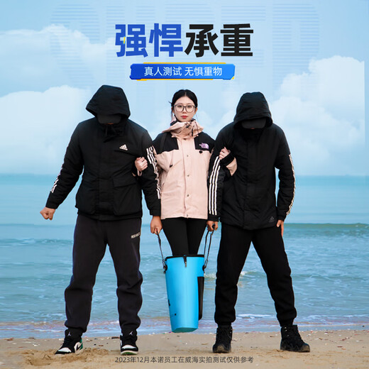 Benno Fish Protective Bag Handbag Fish Live Fish Bag Fishing Thickened Waterproof Multifunctional Fisherman Bucket Portable Fishing Gear Storage Bag First Generation Blue No Zipper No Side Pockets 35*35 No Specifications