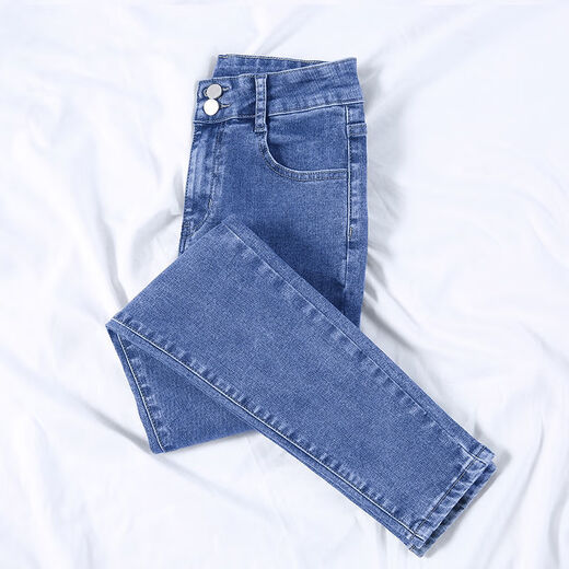 
Jret retro blue small feet jeans for women high waist 2025 new spring and autumn spring and autumn elastic slim fit slim tight pencil pants Retro blue 833 regular 28 suggested 100-110Jin [Jin equals 0.5 kg]