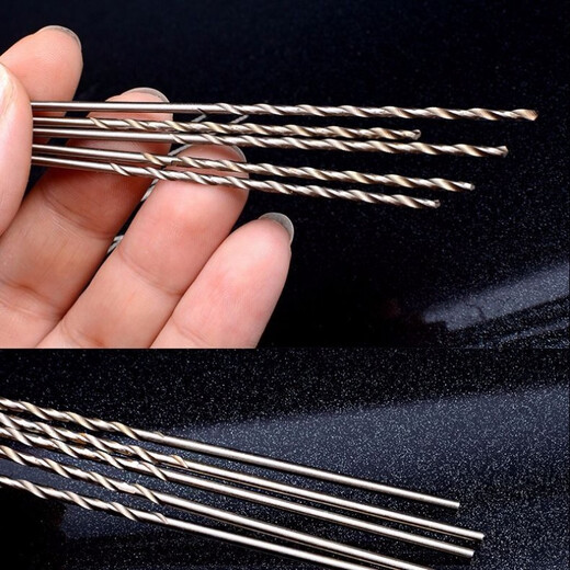 100mm long straight handle twist drill punching machine electric drill small drill bit 0.5 0.6 0.8 1 1.2 1.5 2.0mm extended 0.5*100mm ten pieces