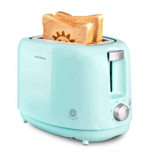 Nordic Omu (nathome) bread machine toaster breakfast toaster 2 slices household multifunctional light food machine 6-speed baking with dustproof blue NDS3019