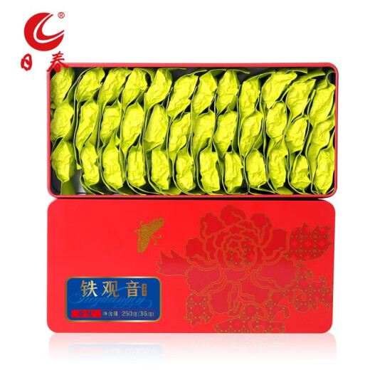 Richun Oolong Tea Tea Ghost Red Can Fujian Quanzhou Tieguanyin Fragancia Tipo de caja 250G Paquete