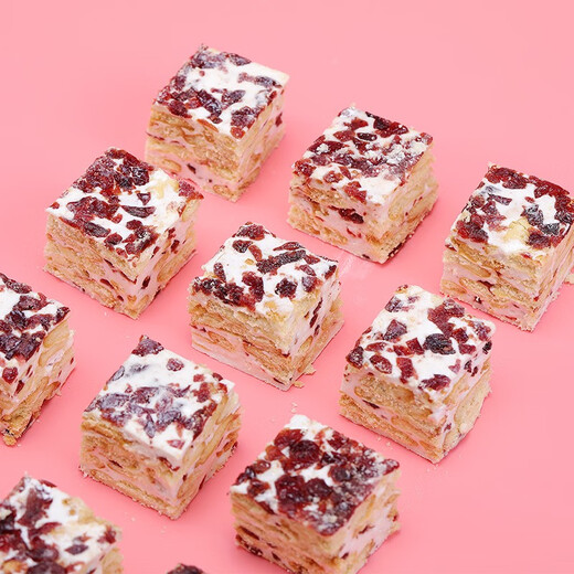 BIBIZAN Cranberry Snowflake Crispy 800g/box Office Snacks Biscuits Cake Snacks Bread Snacks Large Volume