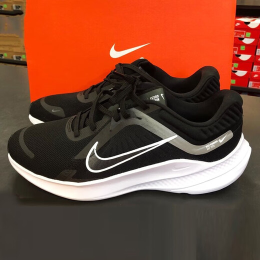 耐克（NIKE）休闲鞋男鞋2025新款夏季运动鞋QUEST 4轻便减震跑步鞋DA1105 DD0204-001黑色金属银 39