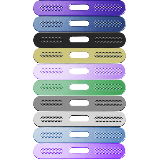 Win Qian is suitable for Apple mobile phone dustproof net sticker speaker speaker metal dustproof sticker iphone16/15/14/13/12/pro/max universal 2-piece package black