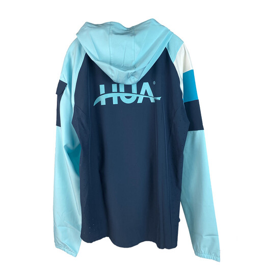 Huashi Zhanlu sun protection clothing new competitive competition clothing fishing clothing wind hoodie long-sleeved zipper type outdoor protective equipment black hat style L size