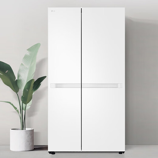 Réfrigérateur à double porte lg664 litre, conversion de fréquence sans givre refroidi par air, économe en énergie ultra-mince intégrée, congélation et réfrigération de conversion de fréquence de grande capacité ménage