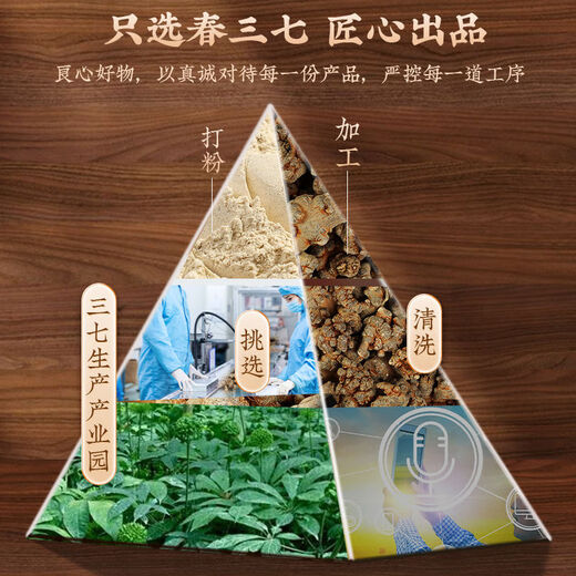 北京同仁堂超细三七粉文山可搭特级纯天然37粉云南田七粉 北京同仁堂 官方正品 【好三七 送爸妈】（共300g）