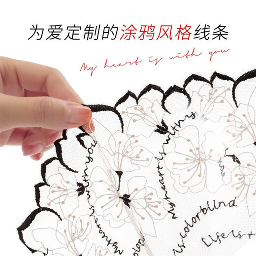 Odifen Underwear Feminine Lace Ultra-Thin Bra Set Embroidered Side Breast Collection Gift for Girlfriend XB2325