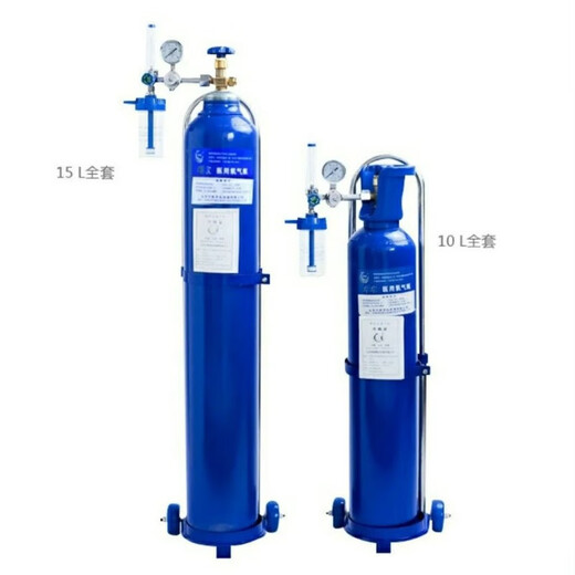 Medical oxygen cylinders for home portable oxygen supply for outpatient outdoor travel small oxygen tank re-injection and recycling 2 liters + full set configuration (without oxygen)