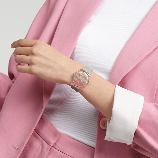 Swatch Swiss Watch Scarlet Sunset Color Changing Dopamine New Year Gift Fashion Quartz Watch SO28Z700