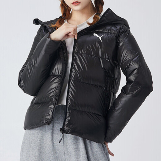 阿迪达斯 （adidas） 三叶草羽绒服男士冬季新款户外运动服保暖休闲连帽棉衣夹克 H13564黑色 L