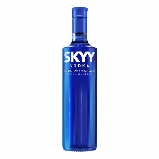深蓝（SKYY）深蓝伏特加 SKYY VODKA 蓝天伏特加 原装进口洋酒烈酒基酒调酒 深蓝伏特加 750mL 1瓶