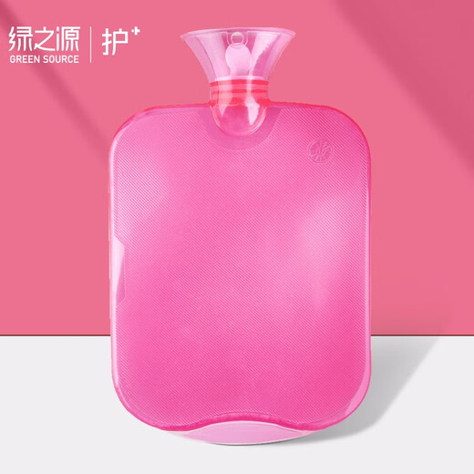Green Source Thickened PVC Explosion-proof Water Warming Bag 1500ml Tender Powder Warming Baby Injection Hot Water Warming Baby Belly Warming Hand Warming Bag