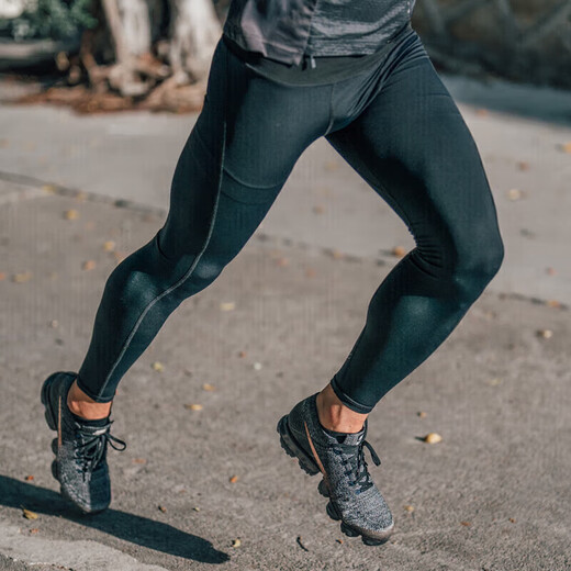 Flipbelt fitness shark pants sports training running quick-drying tight compression waist bag pants classic black S