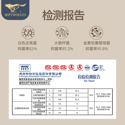 七匹狼（SEPTWOLVES）【抗菌纯棉】保暖内衣男纯棉抑菌秋衣秋裤男圆领套装秋冬内衣