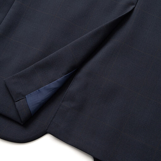 Qi Brand Wool Suit Men's 2025 Autumn New Business Formal Wear Men's Groom Wedding Dress Suit Two-piece Set Dark Gray Contains Wool 46 B (170/92B)