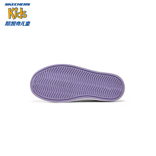 Skechers children's shoes slip-on toe sandals summer men's and women's hole shoes medium and large children's beach shoes 308310L girls/lavender/light green/LVAQ 36