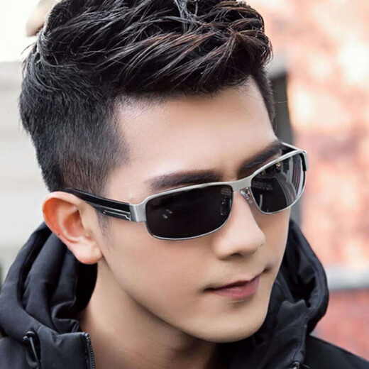 Qustar New Product Sunglasses for Men, Day and Night Driving Color Changing Sunglasses for Men, Polarized Glasses for Night Vision Driving Drivers, Driving Sunglasses for Men, Rich Gold Frame, Polarized Color Changing Film + Day and Night, Mirror Box, Mirror Box + Lens Cloth + Mirror Bag + Card