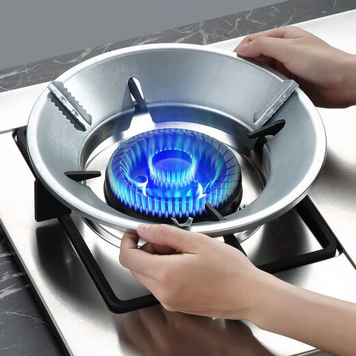 Jixinzhao Juhuo Cubierta De Ahorro De Energía Estufa De Gas Cuadrada Universal Parabrisas Estufa De Gas Parabrisas Estante De La Estufa Soporte Antideslizante Paquete De 2 Color Natural-4 Aberturas