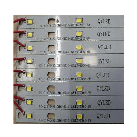 XMSJ Cander Crystal Flat Lampa Flat Light Strip 5730 Monocromo Conductor Blanco Ancho de 10 mm Dual Color 595 mm645 Longitud 6 695 mm Luz blanca monocromática Tres tiras más un controlador 0-5W