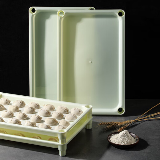Rihe Sheng Tang dumpling storage box refrigerator dumpling tray multi-layer dumpling quick-freezing box commercial household dumpling box dumpling placement tray dumpling tray-5 layers 5 layers