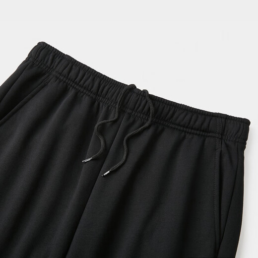 Peak fleece sweatpants men's autumn and winter new loose casual fleece warm leggings sweatpants trousers black L/175