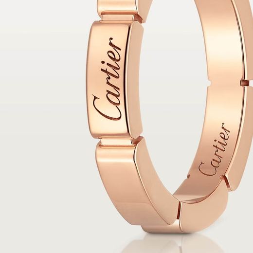 Cartier ring Cartier Maillon series ring for men and women 2.5mm B4079800 rose gold 55