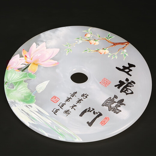 吉善缘 全铜《五福临门》葫芦摆件 平安扣客厅酒柜装饰开业乔迁工艺礼品 大号 五福临门